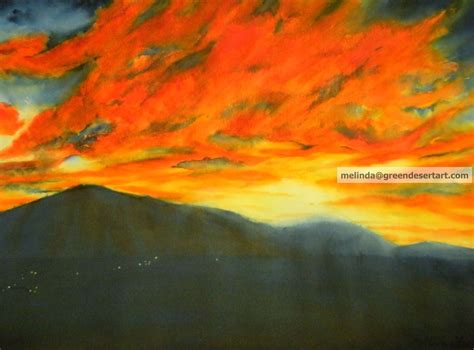 Motivating. | Watercolor sunset, Painting, Yellow painting