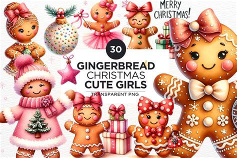 Gingerbread Cute Girl Christmas PNG Clipart by Thats-Design on DeviantArt