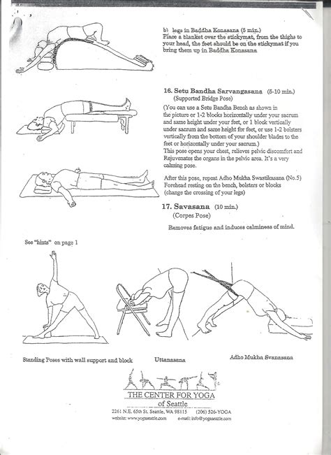 Iyengar Yoga Menstruation Sequence - Yogaha