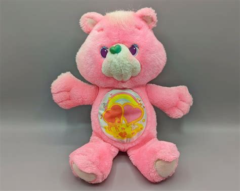 Vintage CARE BEARS Plush 13 Inch / Pink Care Bear / Love A Lot - Etsy