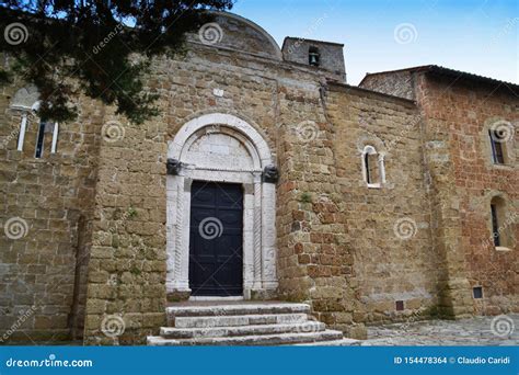 Cathedral of Saints Peter and Paul, Duomo Di Sovana. Tuscany, Italy ...