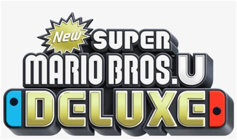 New Super Mario Bros U Deluxe Logo - Super Mario Wii U Deluxe - Free ...