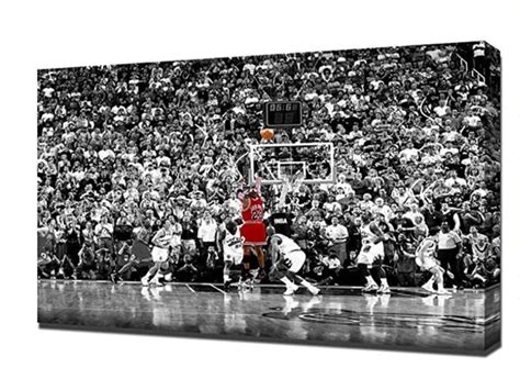 Michael Jordan Last Shot Print Framed Basketball Scene Art - Etsy