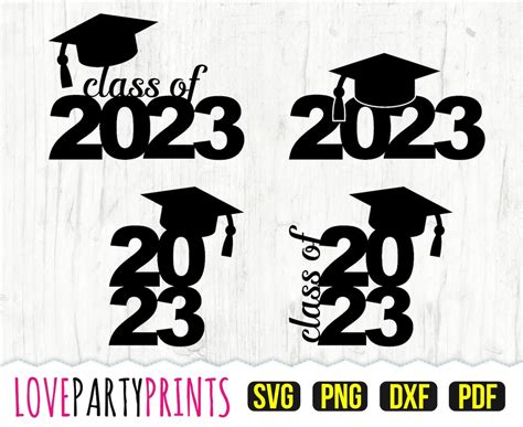 Class of 2023 SVG DXF PNG Pdf Graduation 2023 Svg | Etsy