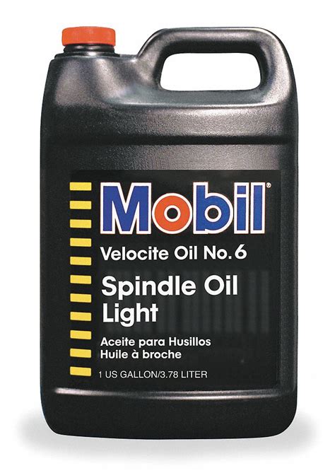 MOBIL Spindle Oil No. 6, Container Size 1 gal, Jug, Base Formulation Mineral, SAE Grade 5W ...