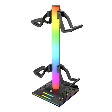 RGB Gaming Headphones Stand, Boriyuan 1 Pack Controller Stand USB Ports ...