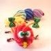 Baby first toy new baby rattle toy rainbow handmade by Agutik