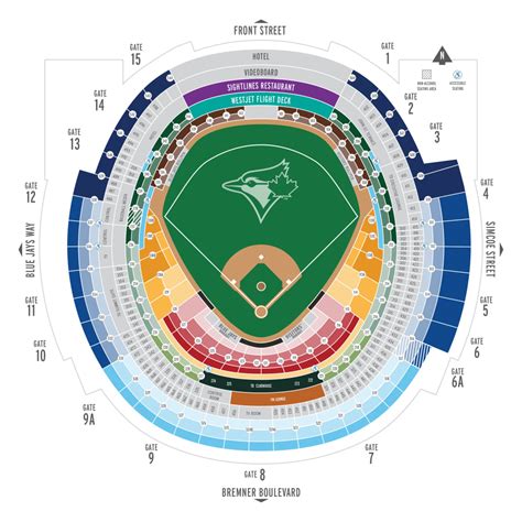 Toronto Blue Jays | Seating Map | Toronto Blue Jays