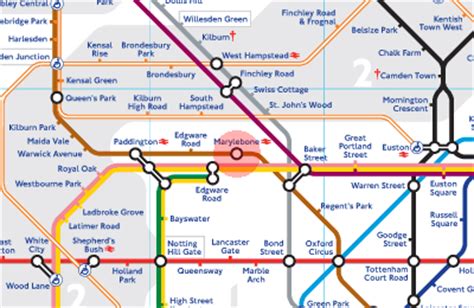 Marylebone station map - London Underground Tube