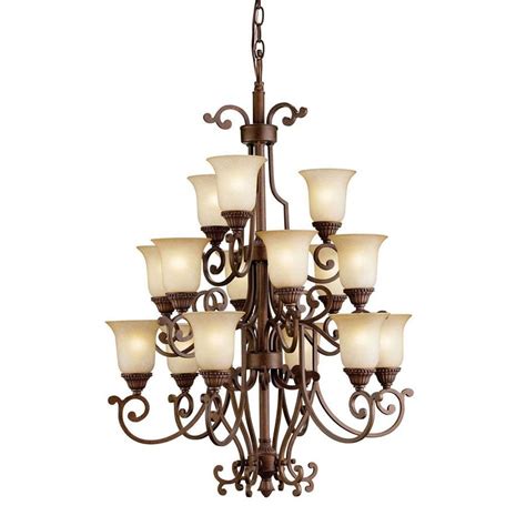 Shop Kichler Lighting Larissa 15-Light Tannery Bronze Chandelier at ...