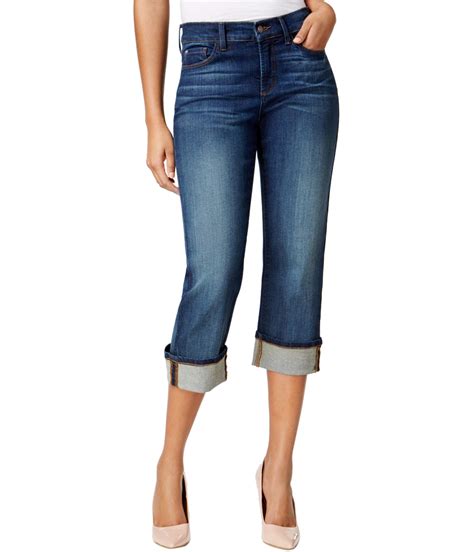 NYDJ Women's Dayla Wide Cuff Capri Jeans - Fifth Degree