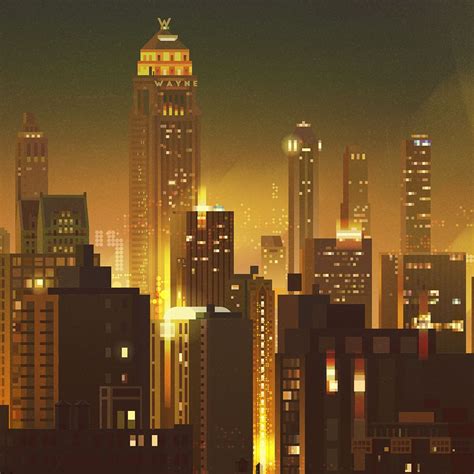 Pin by Handel Eugene on City Illustration | City prints, City illustration, Gotham city