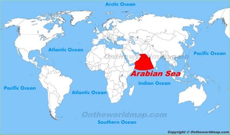 Arabian Sea location on the World Map - Ontheworldmap.com