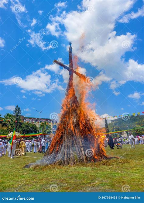 Meskel Celebration in Meskel Square Gondar City Editorial Stock Photo ...