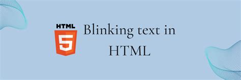 How to create flashing/blinking text using HTML?