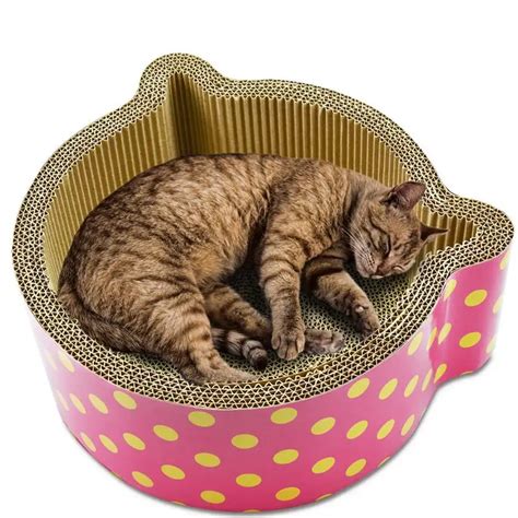 Wholesale Sisal Cat Scratch Board Corrugated Paper Cat Ears Shaped Board Scratcher Cardboard Cat ...