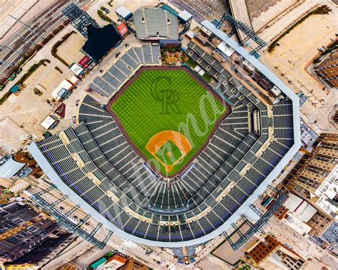 Colorado Rockies Coors Field Aerial Print - Etsy