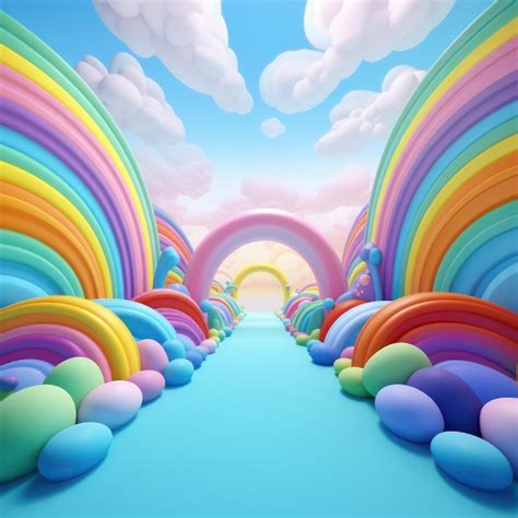 Premium AI Image | rainbow background