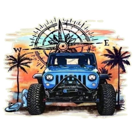 Rustic Sunflower Centerpieces, Beach Jeep, Jeep Art, Jeep Stickers ...