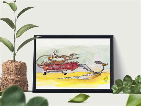 Wile E Coyote and Road Runner Fine Art Quality Print multiple - Etsy