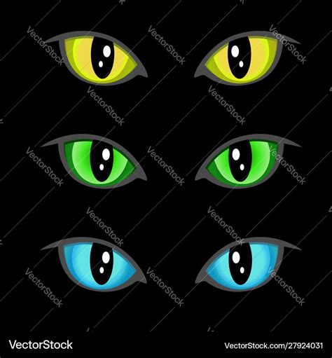 Cat eyes Royalty Free Vector Image - VectorStock