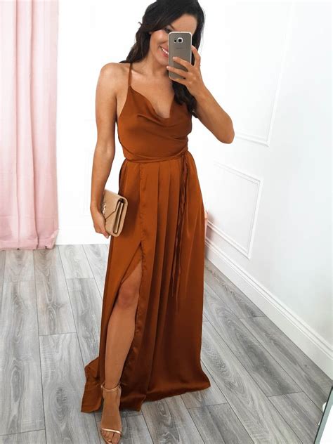 Sahara Maxi Dress Rust – Oh Hello Clothing | Rust dress, Rust bridesmaid dress, Orange ...