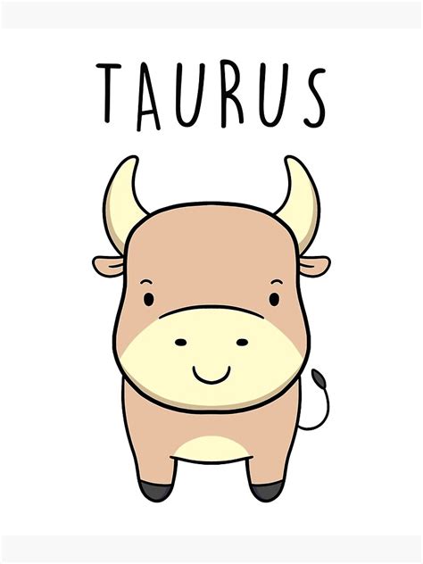 "Taurus Bull Symbol Zodiac / Star Sign Gift" Poster for Sale by Teeming | Redbubble