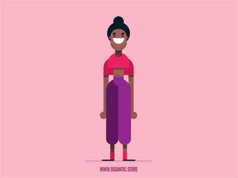 Flat Design Female Character Illustrations in Adobe Illustrator by Mark Rise on Dribbble