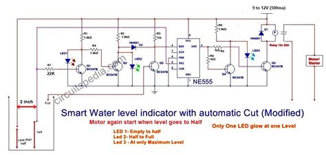 Automatic water level controller for submersible pump without ic - Electronic Projects Design ...