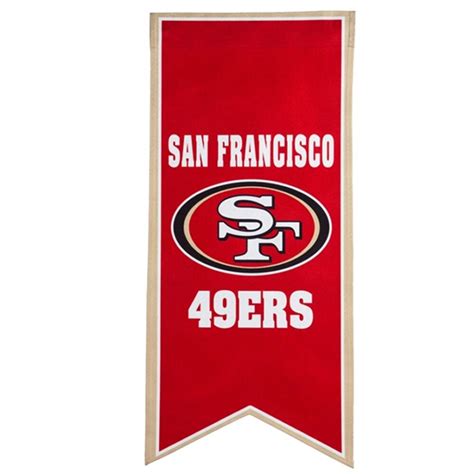 San Francisco 49ers 12.5'' x 28'' Flag Banner