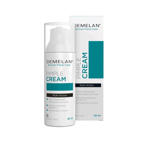 Get Clear Skin with Demelan Pimple Cream - 50ml