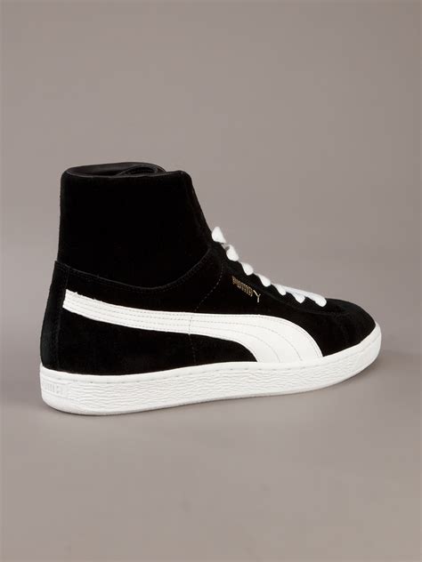 Puma Hi Top Sneakers in Black for Men | Lyst