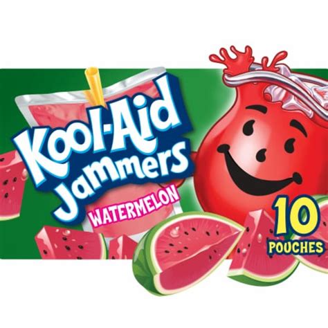 Kool-Aid Jammers Watermelon Flavored Drink Pouches, 10 ct / 6 fl oz ...