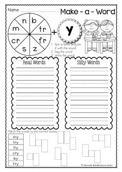 Make A Word {Rhyming Words} by Rhonda Baldacchino | TpT