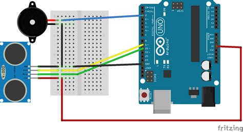 Arduino Distance Detector With A Buzzer And Leds Code : Samsung ...