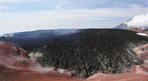 Basaltic Andesite Lava in Avachinsky Volcano Kamchatka | Natural landmarks, Volcano, Andesite