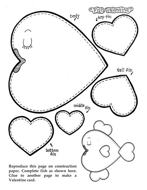 Printable Cut Out Valentine's Day Crafts - Printable Word Searches