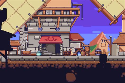 Village Pixel Art Environment by BlackSpire Studio