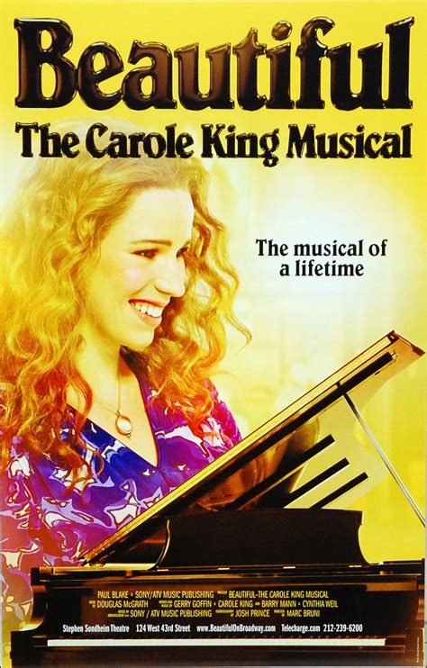 Beautiful the Carole King Musical Broadway Poster | Beautiful: The Carole King Musical Souvenir ...