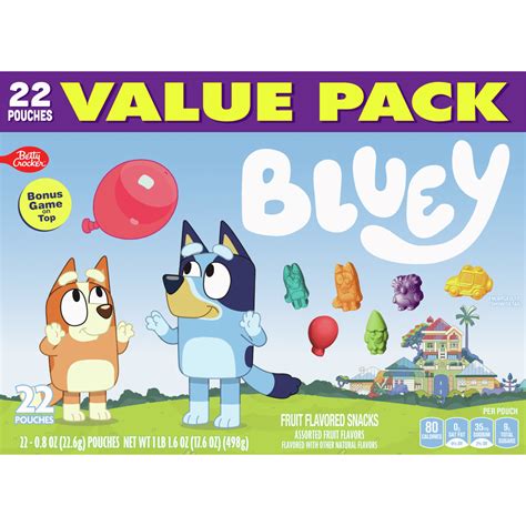 Bluey Fruit Flavored Snacks, Treat Pouches, Gluten Free, 22 ct Best Deals and Price History at ...