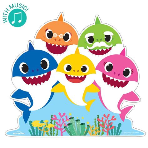 Baby Shark Family Musical Standup | Shark family, Baby shark, Shark theme birthday