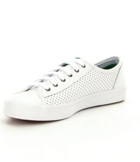 Lyst - Keds Kickstart Perf Leather Sneakers in White