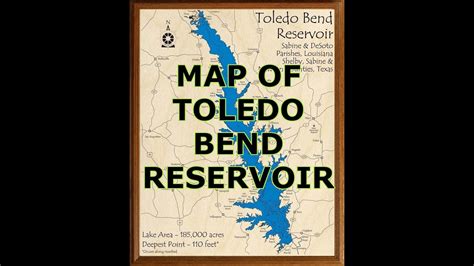 Map Of Toledo Bend Reservoir - Printable Online