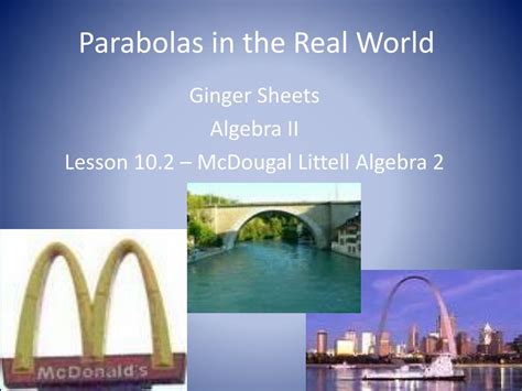 Parabola In Everyday Life