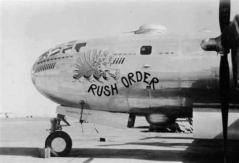 Boeing B-29 Superfortress 42-63393 Nose Art Rush Order | World War Photos