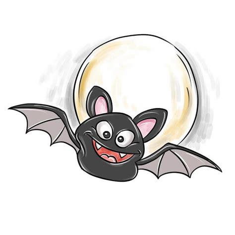 How to draw a Halloween bat step-by-step drawing tutorial.