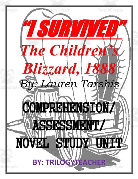 "I Survived The Children's Blizzard, 1888" Book Study Unit by Teach Simple