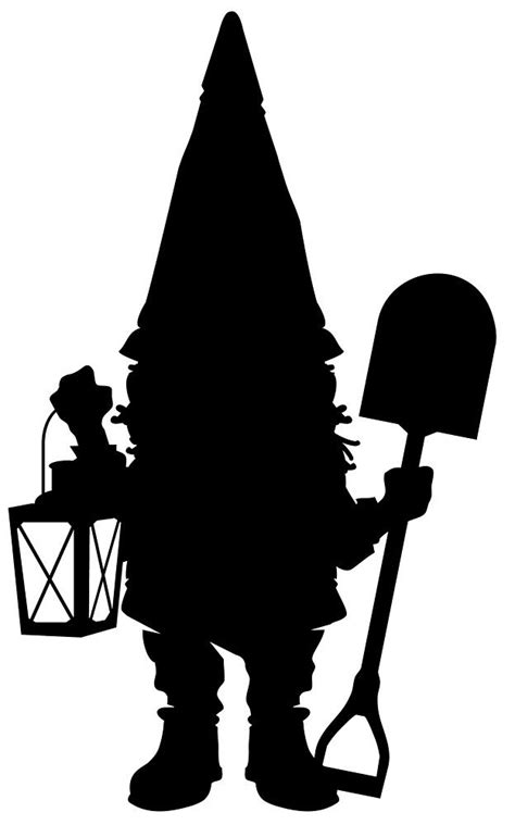 Gnome in Silhouette by Rodney Sloan | Fairy silhouette, Silhouette ...