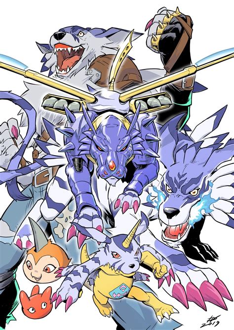 Digimon, Digimon Adventure, Gabumon, evolution, anime, white background, Ivan Fiorelli HD Phone ...