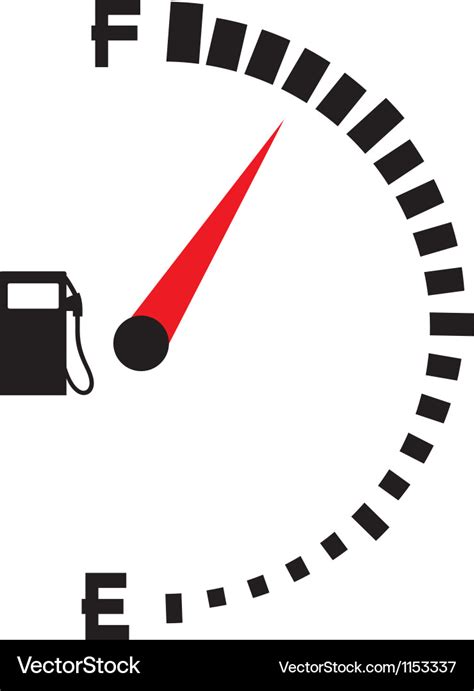 Gas gauge-gas tank symbol Royalty Free Vector Image